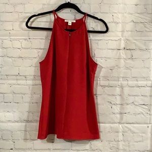 BANANA REPUBLIC Red Halter-Style Top